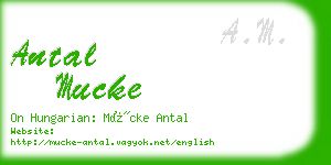 antal mucke business card